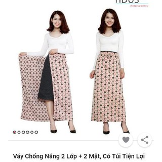 Váy quây chống nắng 2 lớp