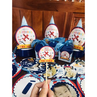Topper cắm bánh chibi