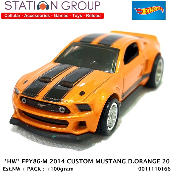 Hot Wheels Mô Hình Xe Hơi Đồ Chơi Hw Fpy86-m Custom Mustang Dark Orange 20 - Diecast