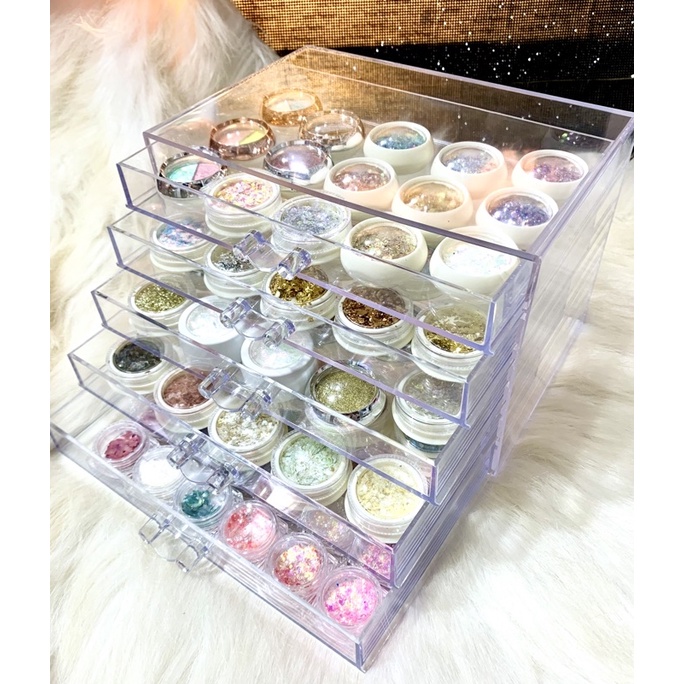 Tủ Mica 5 Tầng Loại Có Ngăn to(Ko Chia Ô Nhỏ)