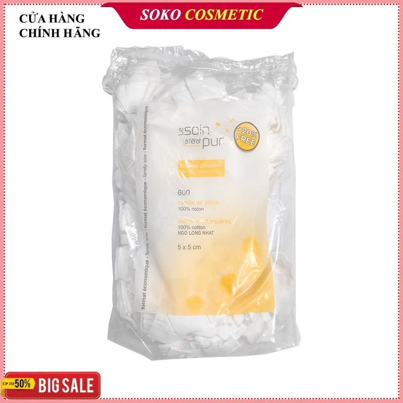 Bông tẩy trang pháp TETRA và SCARE sợi bông siêu mỏng,không bị mủn