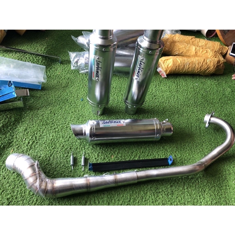 Pô Leovince 🔥 Leo Vince 🔥 full cổ 2 khuc Wave ,Dream , Cup , Ex 50 cc, 67 , rim , Sirius , Jupiter , Sirius 50 cc