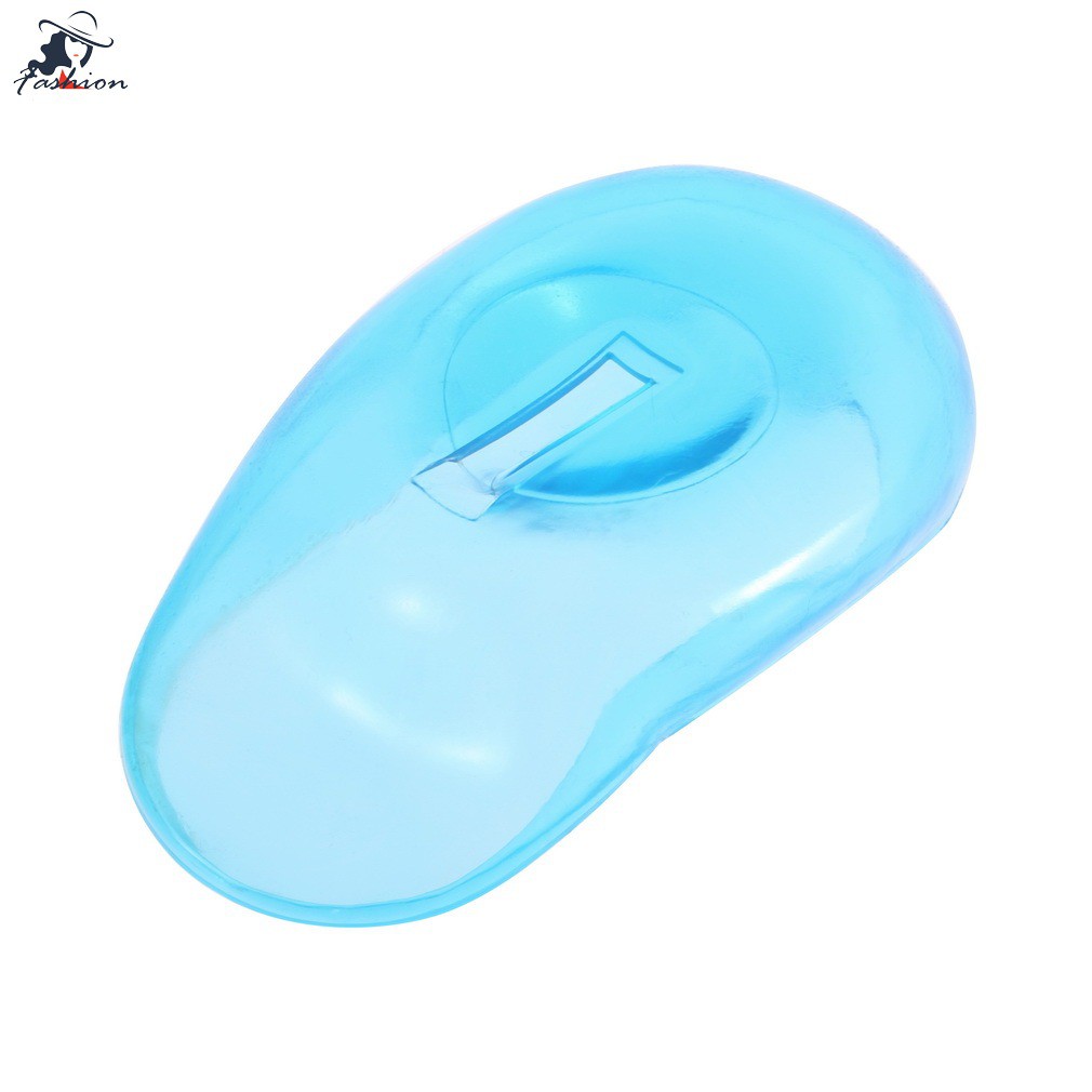 Bộ 2 miếng bịt tai chất liệu silicone trong suốt cho làm tóc