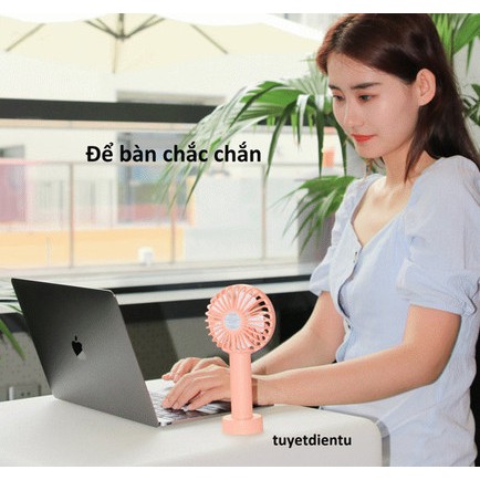 Quạt tích điện mini Yoobao F3S siêu tiện lợi, dung lượng 2000mAh, liên tục 9 tiếng, tặng dây đeo silicon cùng màu | BigBuy360 - bigbuy360.vn