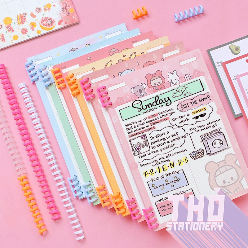 Giấy Note Ghi Chú Refill B5 💖 In 2 Mặt 💖 Telalo - Dream's Girl Trang Trí Sổ Planner Bullet Journal Hàn Quốc