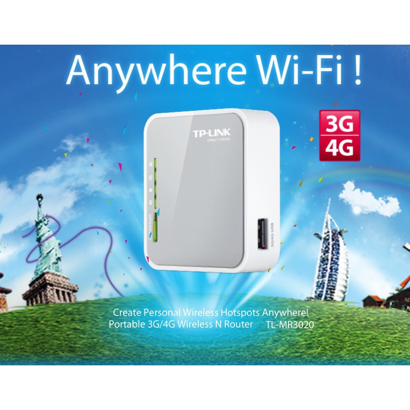 Bộ phát Router Wi-Fi Di động TP-link TL-MR3020