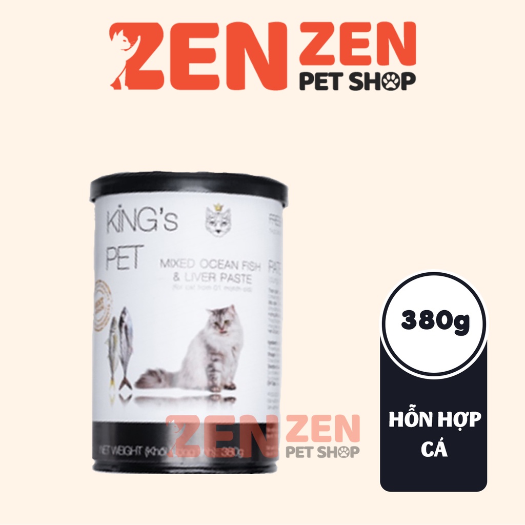 Pate lon cao cấp dành cho chó mèo King’s Pet 380g