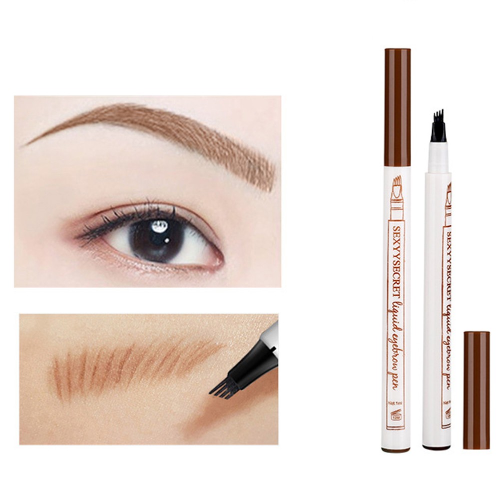 [Hàng mới về] Bút chì kẻ lông mày dạng lỏng ngòi 4 nhánh kháng nước lâu trôi