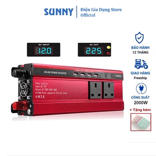 Bộ kích điện 12v lên 220v, bộ đổi nguồn 220w inverter 2000w