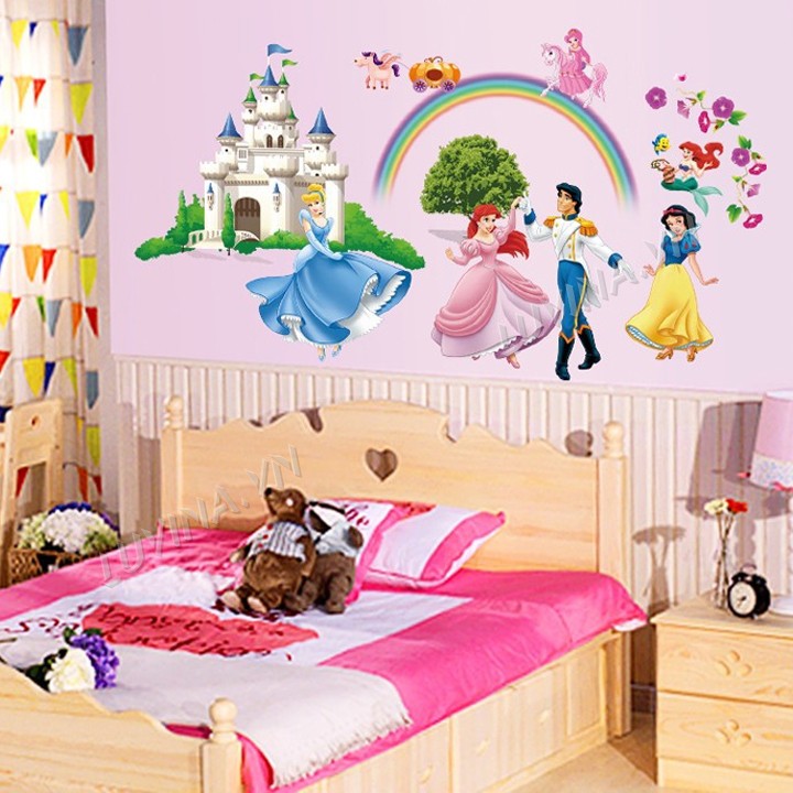 -Decal trang trí lớp mầm non,phòng ngủ cho bé-Hoàng tử công chúa -[GIAO TRONG NGÀY]