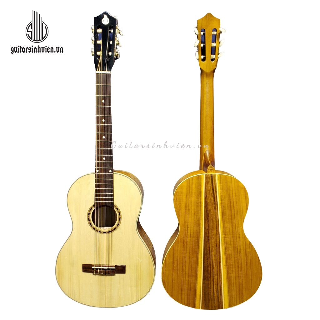 Guitar Mini Classic Gỗ Thịt Size 3/4 - Guitar Mini Tập Chơi Giá Rẻ Gỗ KOA SV-C3M