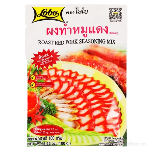 Gia vị ướp thịt nướng Lobo ROAST RED PORK SEASoņING MIX Thái