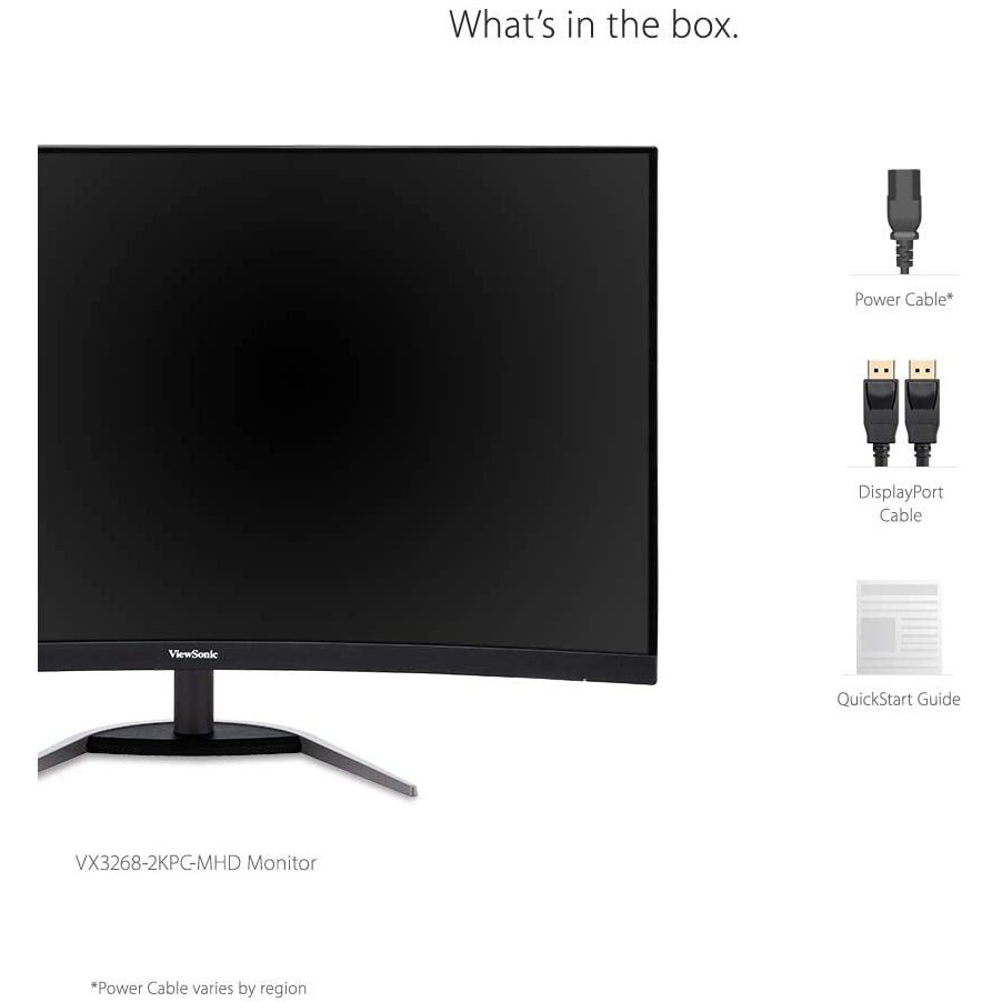 Màn hình cong gaming ViewSonic VX3268-2KPC-MHD 32" VA QHD 144Hz 1ms Freesync HDMI/DP (Đen) | BigBuy360 - bigbuy360.vn