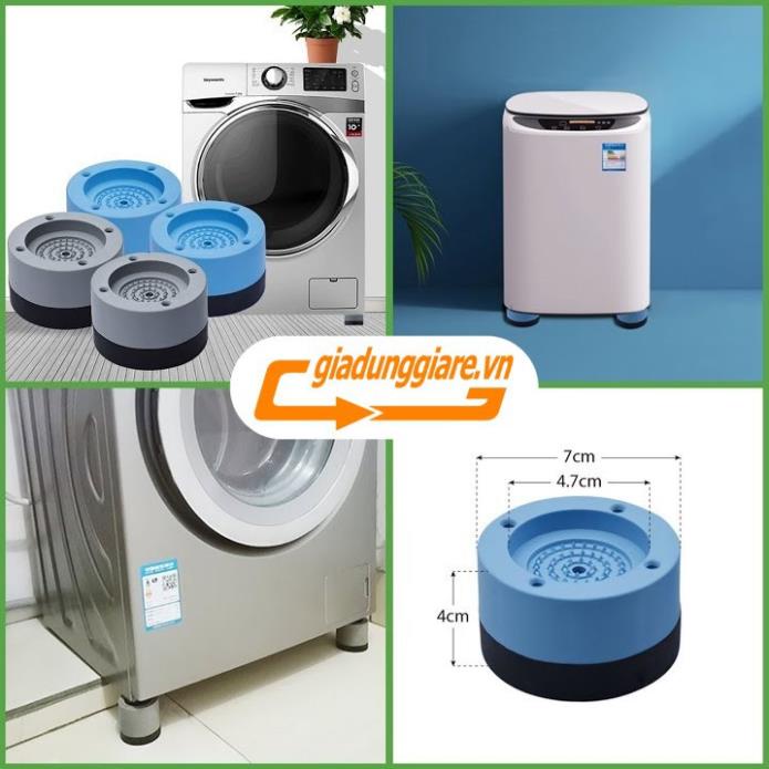 (Chính hãng) Bộ 04 chân kê máy giặt TABI HOME chống rung, chống ồn, chống xe dịch giúp tăng tuổi thọ máy giặt hiệu quả