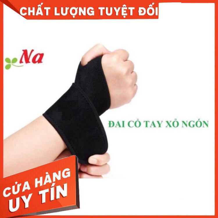 ĐAI CỔ TAY NA XỎ NGÓN BẢO VỆ KHỚP CỔ TAY KHI TẬP LUYỆN THỂ THAO GYM YOGA (1 CẶP = 2 cái) -Yoga An Viên