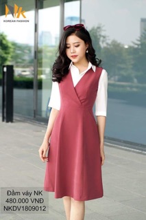 Đầm xoè ghi lê