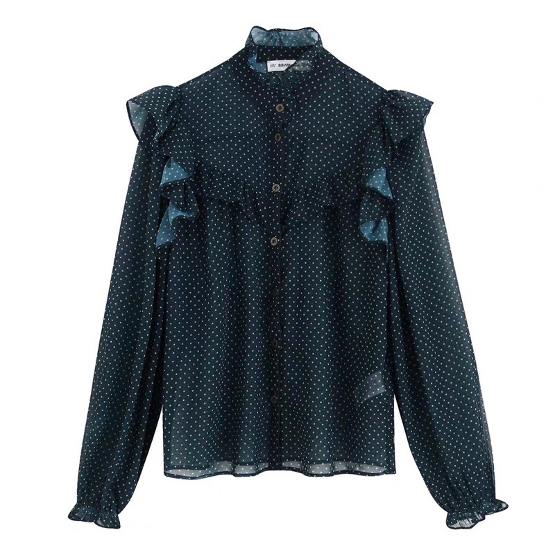 Áo sơ mi chấm bi Zara