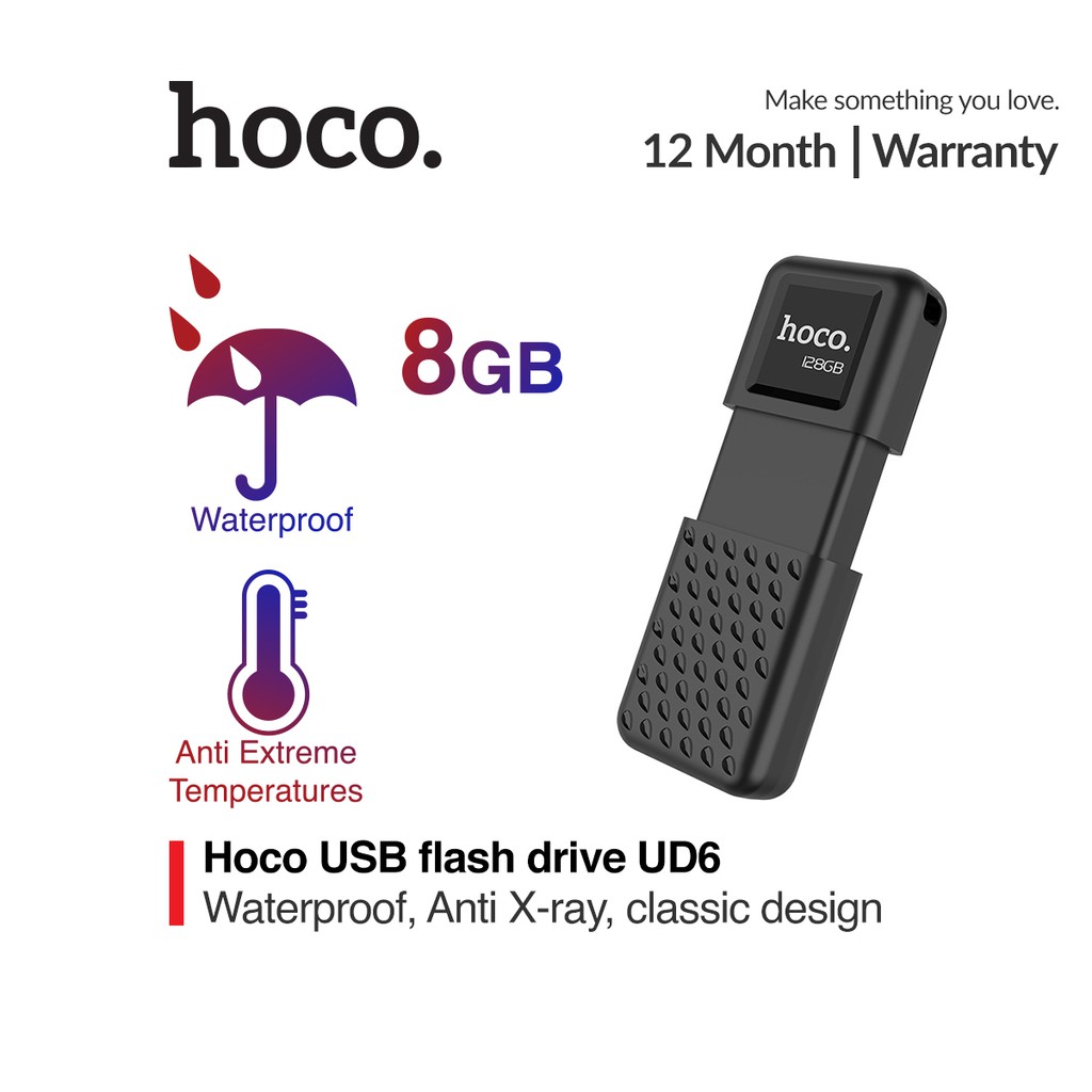 USB Hợp Kim Kẽm Tốc Độ Cao Hoco UD6 - USB 8G / 32G / 64G