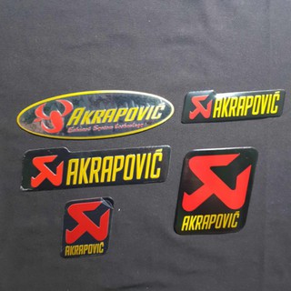 Tem nhôm dán xe hình AKRAPOVIC chất lượng cao, siêu chất, đẹp