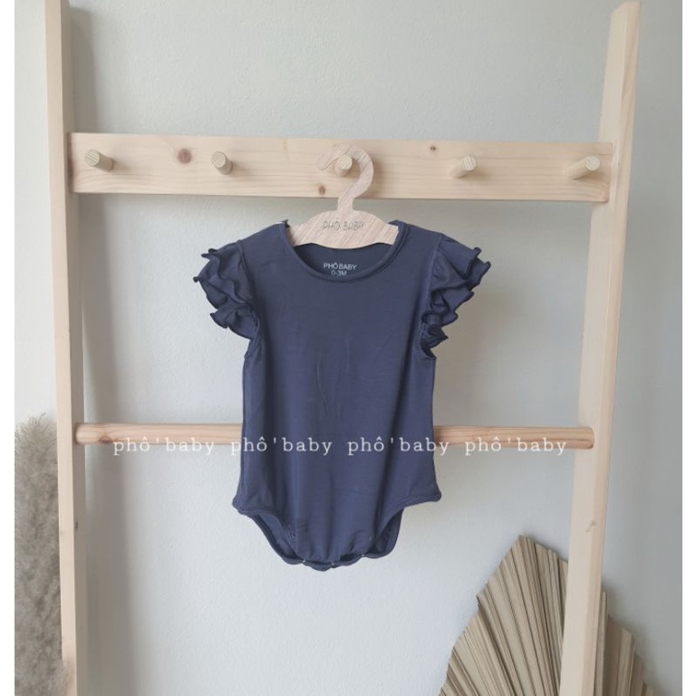 set bodysuit cánh tiên + tủrban vô cùng xinh xắn mềm mịn, thoáng mát cho bé ngày hè