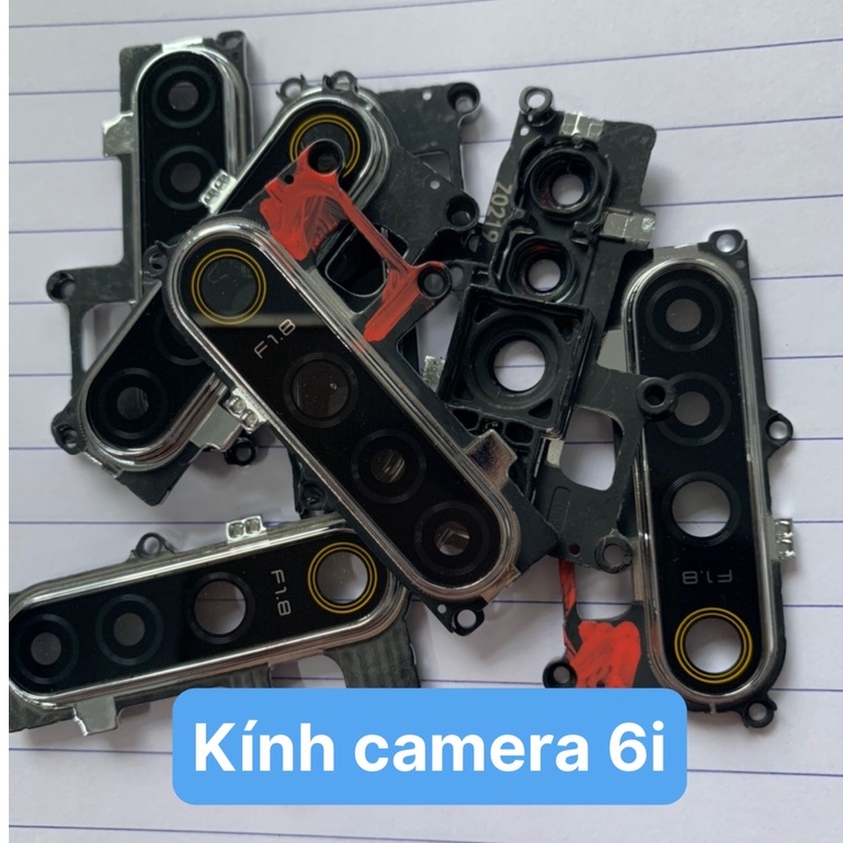 Cụm kính liền vành / Kính rời Camera sau điện thoại realme 6i hàng zin