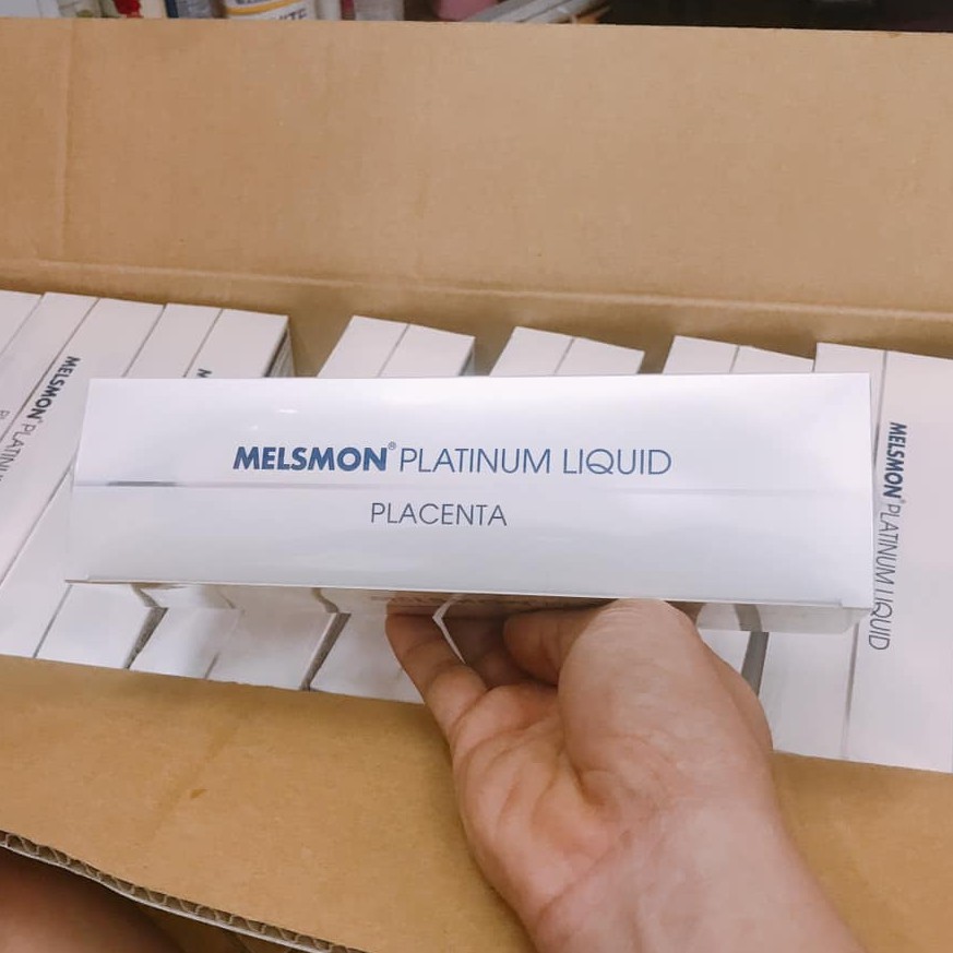 MELSMON UỐNG - Tế Bào Gốc Nhau Thai Ngựa Melsmon Platinum Liquid Placenta Nhật Bản