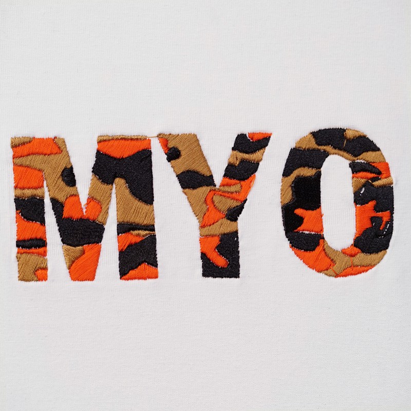 Áo Nam Form Rộng MYO Vải Cotton Thêu Camo
