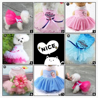 Quần áo chó mèo ( Váy siêu xinh chất vải co dãn)
