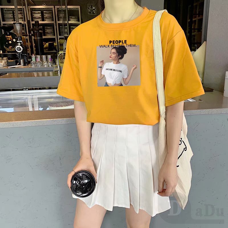 Mũ Lưỡi Trai Phong Cách Hàn Quốc Thời Trang Mùa Hè  Áo Thun Tay Ngắn Cổ Tròn Dáng Rộng In Họa Tiết Hoạt Hình Thời Trang Xinh Xắn Cho Nữ