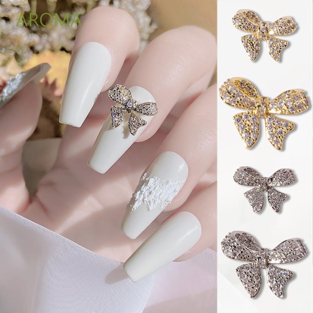 [Hàng mới về] Phụ kiện trang trí móng tay hình nơ 3d độc đáo