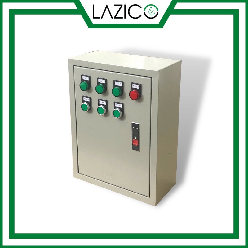 Tủ điều khiển từ xa 220V 3 kênh độc lập qua điện thoại công suất 3hp -10hp LAZICO LZ3+