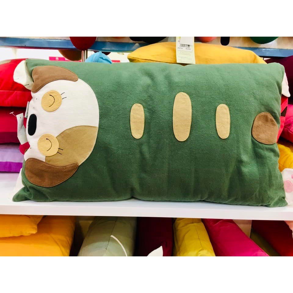 Gối cho bé 2 đến 10 tuổi, Gối trẻ em cotton 100% Size 30x50 cm, có khóa kéo ruột bông gòn trắng Pet shop NZ-394