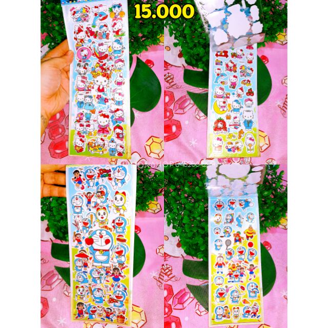 Hình dán kitty doraemon doremon