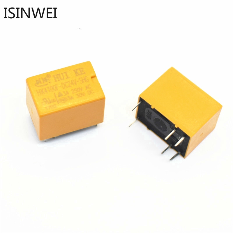 5PCS HK4100F-DC24V-SHG 3A 24V 6 PIN Relays Wholsale Price