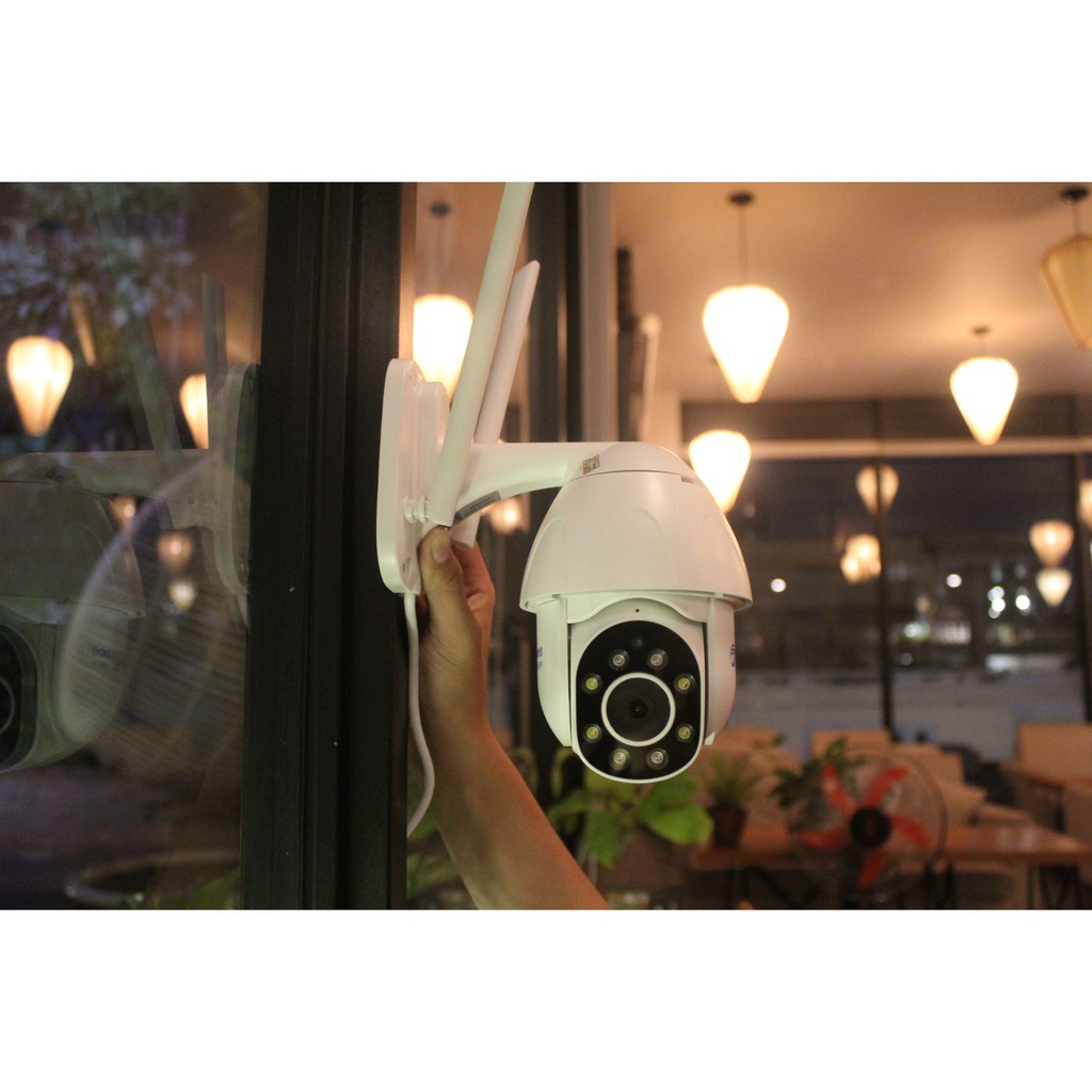 CAMERA NGOÀI TRỜI XOAY 360 ĐỘ WIFI HỖ TRỢ 4 ĐÈN LED 4 ĐÈN HỒNG NGOẠI (BẢO HÀNH 12 THÁNG) | WebRaoVat - webraovat.net.vn