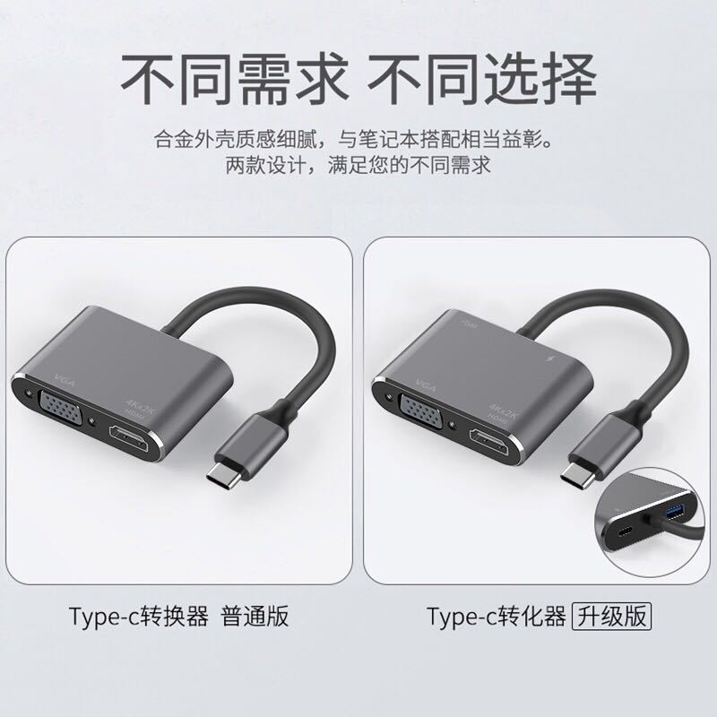 Máy kết nối kiểu C đến HDMI Máy chuyển đổi VGA. USB iPad Pro adapter chuyển đến | BigBuy360 - bigbuy360.vn