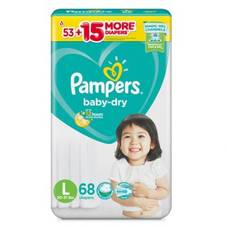 Tã dán Pampers M70/L68/XL60