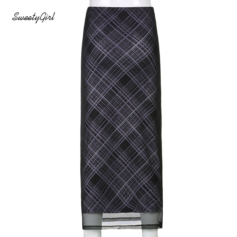 Chân Váy Caro Lưng Cao Thời Trang Cho Nữ