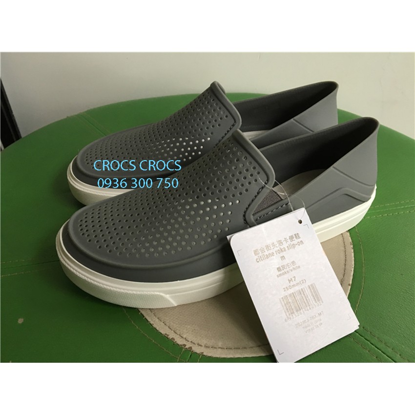 GIÀY NHỰA CITILANE ROKA SLIP ON CHO NAM MÀU XÁM | BigBuy360 - bigbuy360.vn