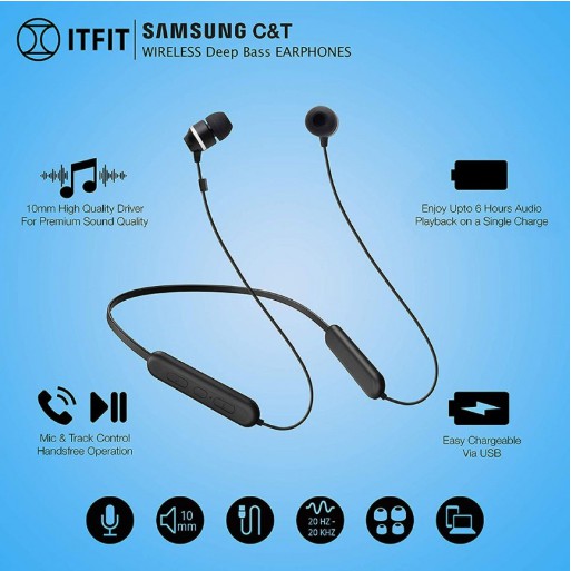 [FREESHIP- PIN 6H] Tai Nghe Bluetooth Samsung ITFIT A08C Chính Hãng