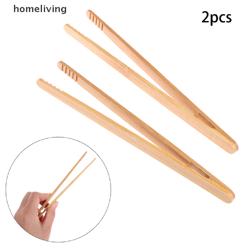 Set 2 Kẹp Gắp Thức Ăn Bằng Gỗ Tre Tiện Lợi