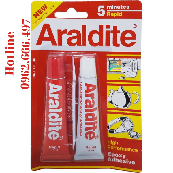 Keo dán đa năng khô nhanh ARALDITE Rapid 5 phút