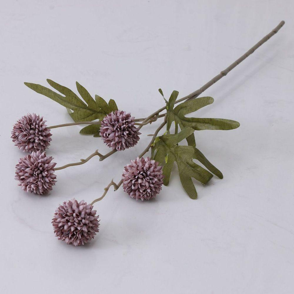 Bó Hoa Cúc Nhân Tạo Đính Banh Lông Cho Cô Dâu