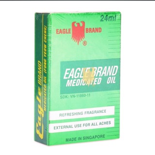 Dầu Gió Xanh Singapore Con Ó Eagle Brand 24ml