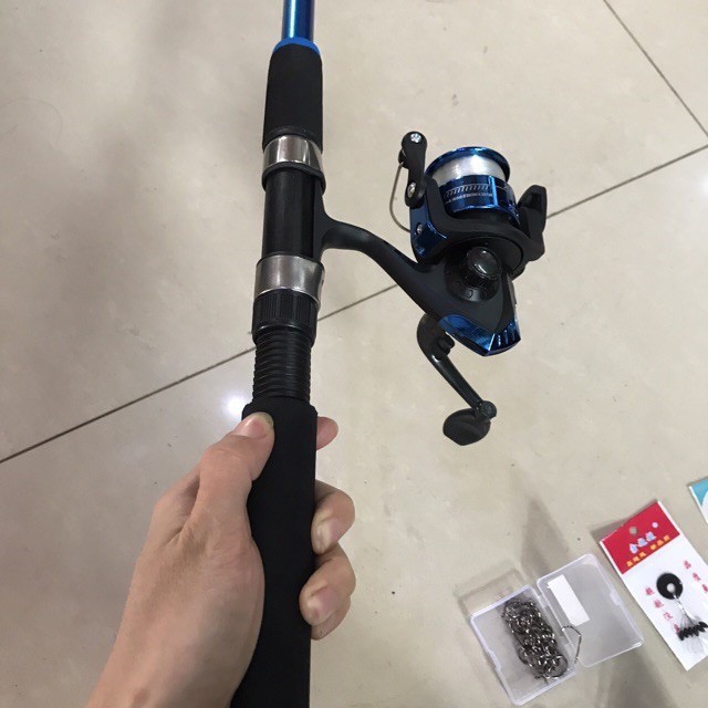 bộ cần câu 3m6 shimano + máy câu + phụ kiện đầy đủ như video cần cực khoẻ y hình giá rẻ