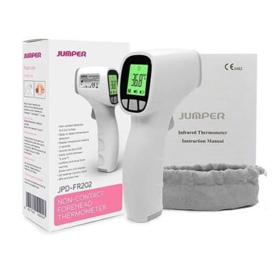 Nhiệt kế hồng ngoại không tiếp xúc Jumper FR202, Nhiệt kế điện tử microlife, máy đo nhiệt độ thân nhiệt
