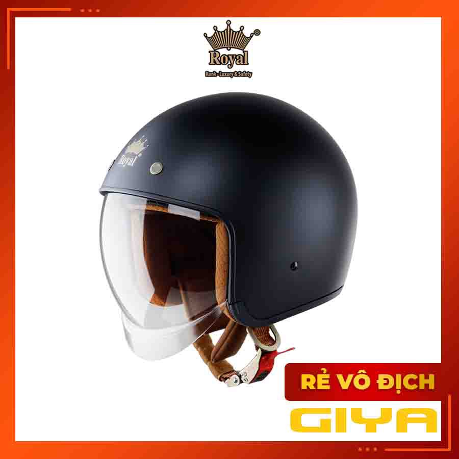 [Mã 1511LIFESALE giảm 10% đơn 99K] Mũ bảo hiểm 3/4 Royal M139 có kính âm đi xe máy size M L XL phù hợp cho nam và nữ