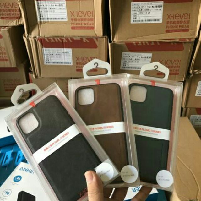 Ốp lưng da cao cấp Xlevel iphone 11 pro max 6.5 inch