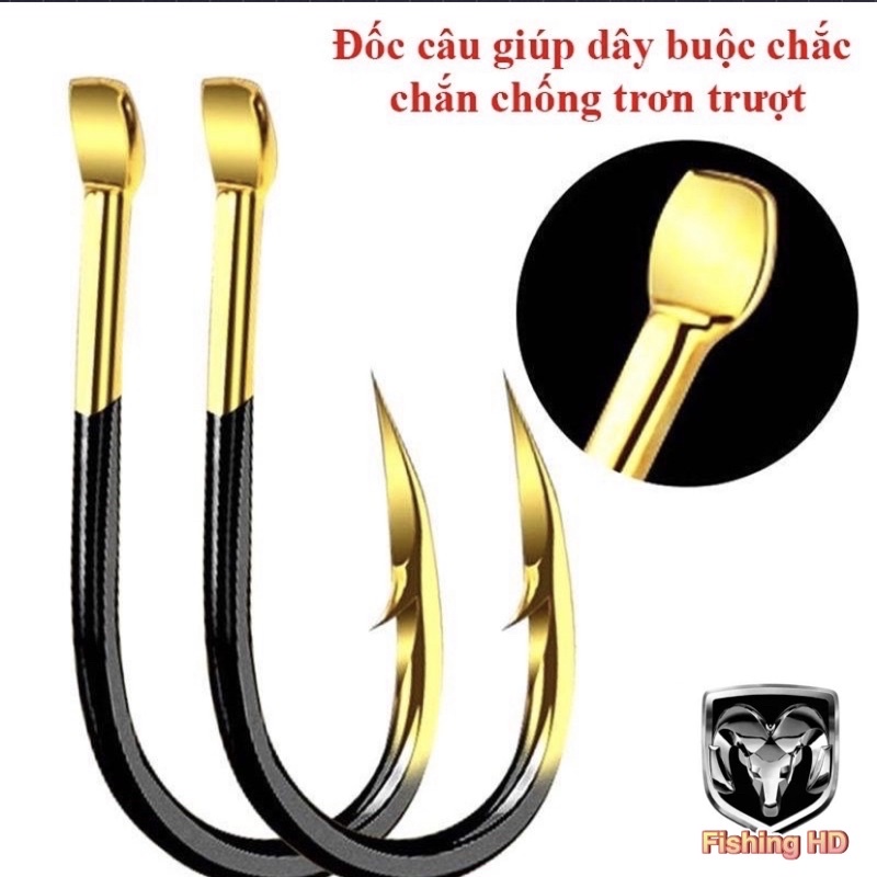 Lưỡi Câu Cá Nhật Bản JC Seiko Lưỡi Câu Cá Có Ngạnh Siêu Bén Siêu Bền Cao Cấp LC11 đồ câu FISHING_HD