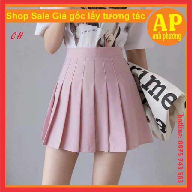 Chân váy xếp ly có ảnh thật sp